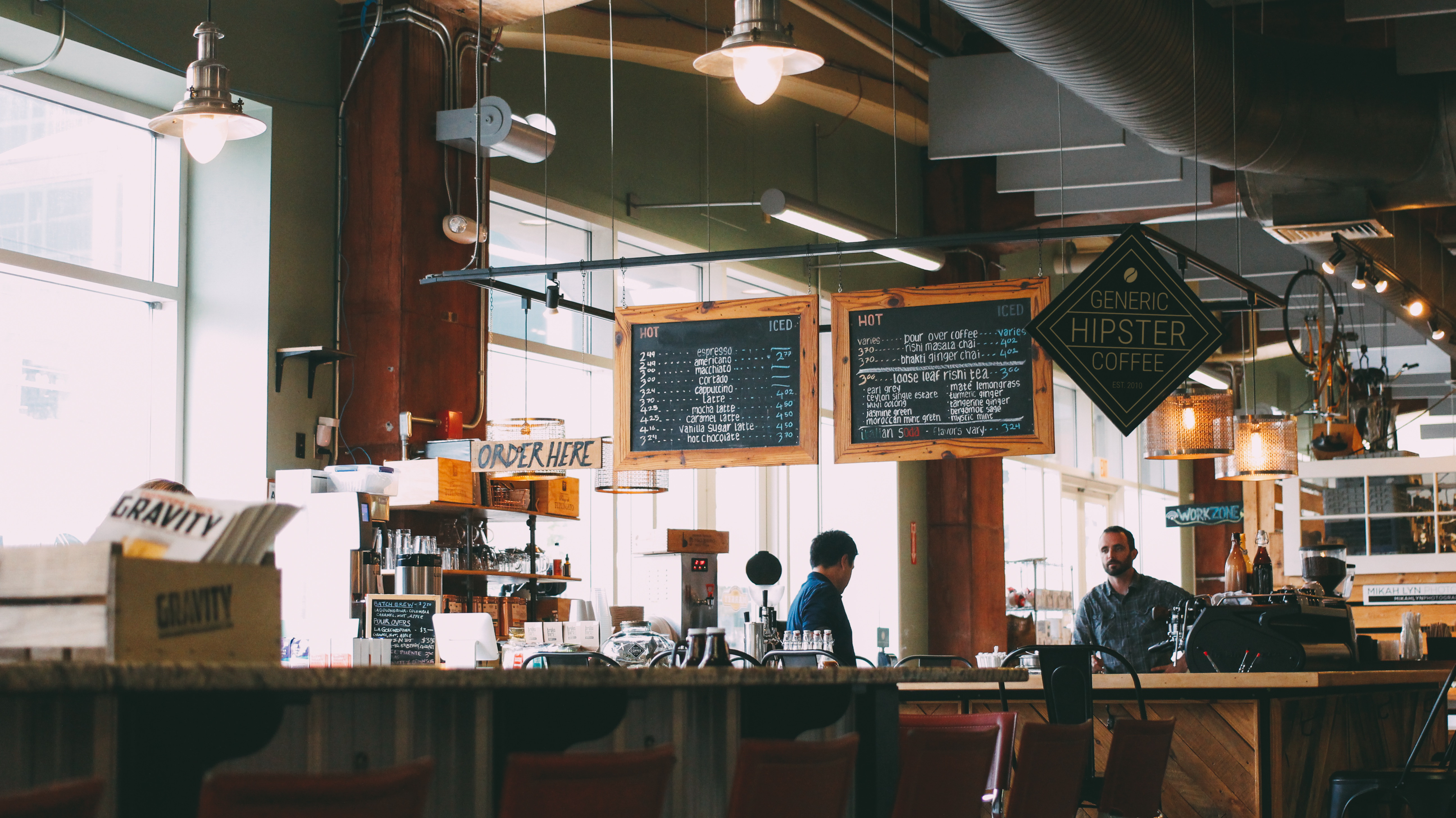 coffee shop counter