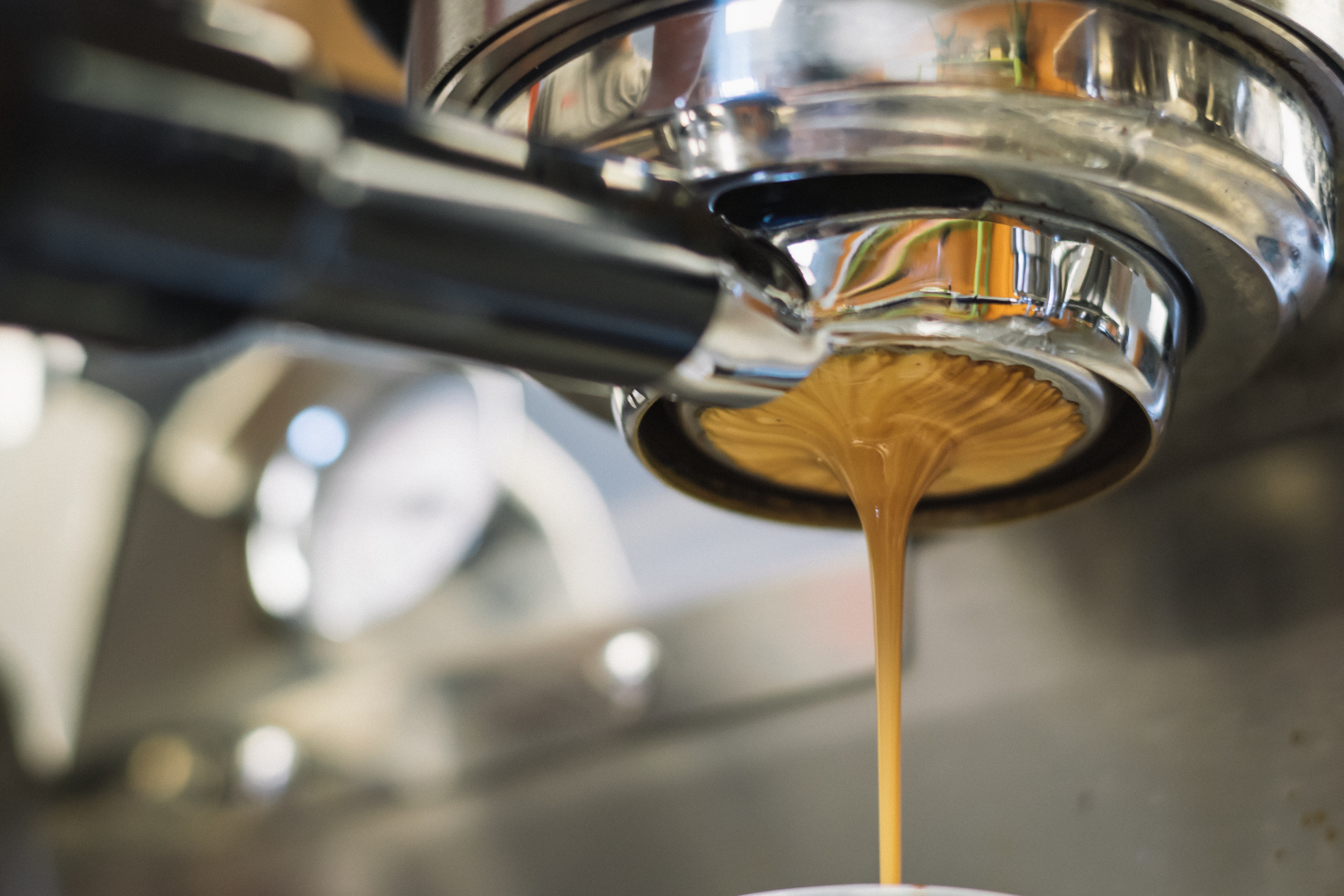 Espresso machine detail